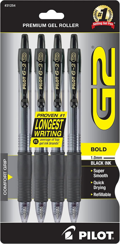 Pilot G2 Premium Refillable & Retractable Rolling Ball Gel Pens, Bold Point by PilotCorporationofAmerica
