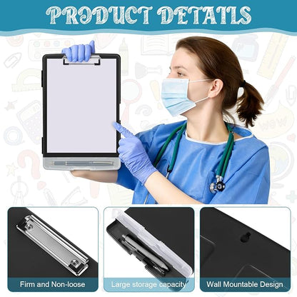 Crtiin 12 Pcs Colored Clipboard - Image 3