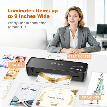 Bonsaii Laminator, 9 Inch 4 in-1 Thermal Laminator Machine Never Jam Technology - Image 5