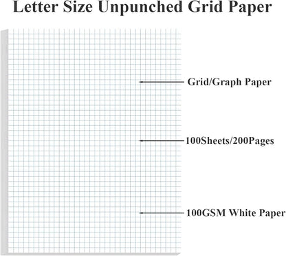 Graph Paper - A4 Unpunched Grid Paper, 300Sheets / 600Pages Double Sided - Image 2