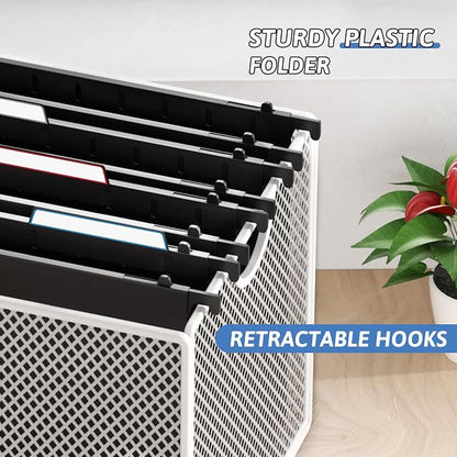Plastic Extra Capacity Hanging File Folders, 6 Pack Heavy Duty 4" Expandable - Image 6