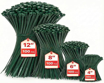 Zip Ties Assorted Sizes, 400 Pack, Plastic Wire Ties by HAVEMETD