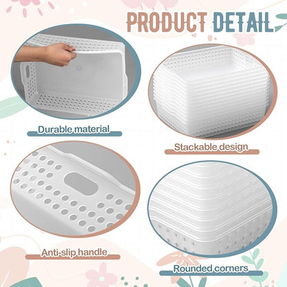 Geetery 12 Pack Classroom Storage Baskets - Image 3