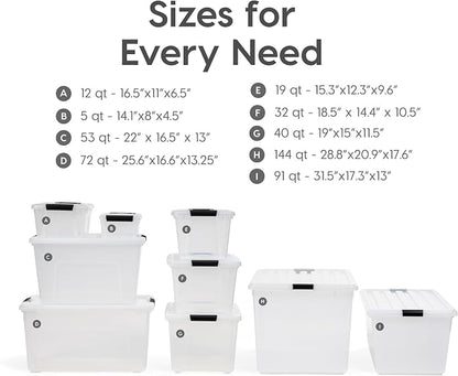 IRIS USA 72 QT Plastic Storage Box - Image 7