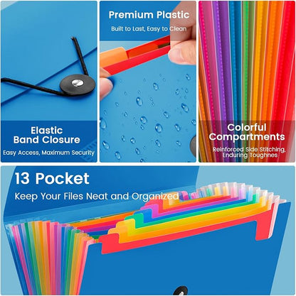 13 Pocket Accordion File Organizer - Image 3