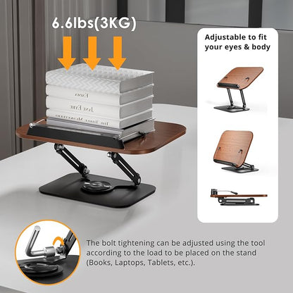 SupeDesk Book Stand for Reading, Adjustable Book Holder - Image 8