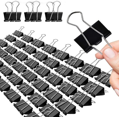 Black Binder Clips, 72 Pack, Non-Standard 41mm, 1.6 Inch, Large Clips, Capacity - Image 9