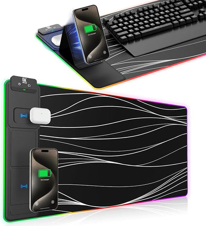 XXL Mouse Pad with Phone Holder by miroddi