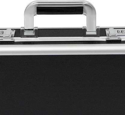 Locking Briefcase, Metal Briefcase w/Strap, Hard Aluminum Carrying Case - Image 6