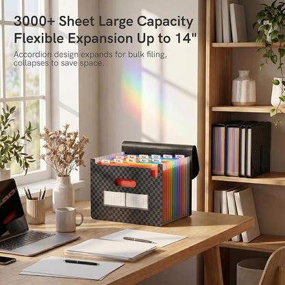 ABC life 12-Pocket Accordion File Organizer, Expandable File Folder - Image 4