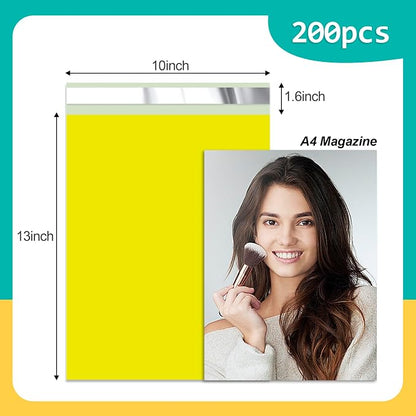 Poly Mailers 10x13 Inch 200 Pcs, Tear Resistant and Waterproof Mailing Envelopes - Image 2