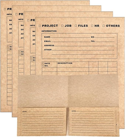 Two-Pocket Classification & Organization Folders | Heavy-Duty Kraft Paper by VistaRise