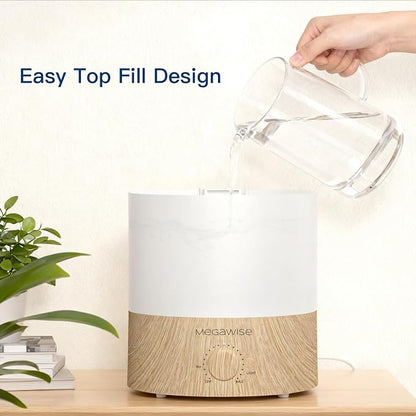 MEGAWISE 2 Pack1.5L Cool Mist Humidifier 2-Pack with 7 Color LED Lights, Adjustable Mist, Quiet Ultrasonic Humidifiers for Bedroom & Home - Image 7