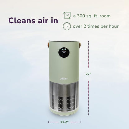 Hunter Fan Company Humidifier and Air Purifier In One, Advanced Filtration Air Purifiers for Home, Air Purifiers for Home Pets, Humidifiers for Bedroom and Humidifiers for Bedroom Baby, Sage/Silver - Image 8