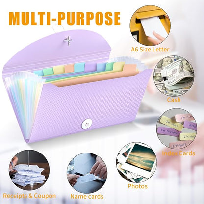 Nicecho Receipt Coupon Organizer, 13 Pockets Small Accordion File Organizer - Image 4