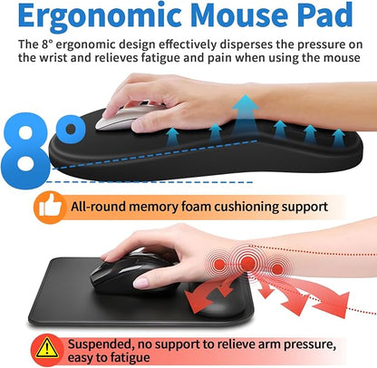 YIWEI Ergonomic Mouse Pad with Wrist Support - Image 4