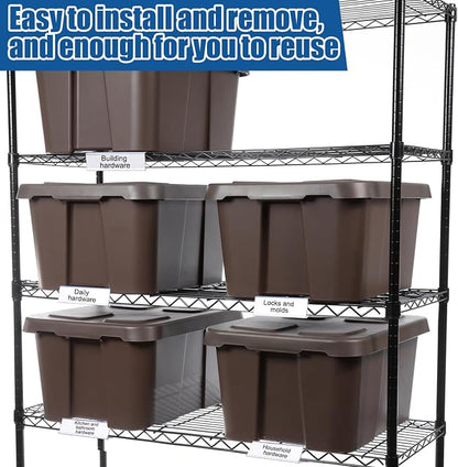 Kathfly 50 Pack Wire Shelf Label Holders Shelf Cable Tags - Image 7