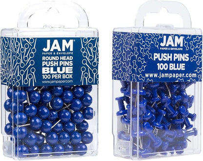 JAM PAPER Colorful Push Pins - Image 2