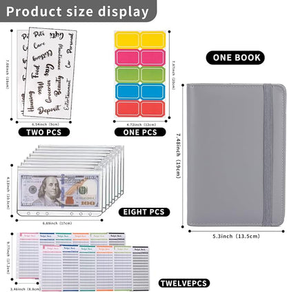 NICOOTH Budget Binder A6 Money Saving Binder - Image 2