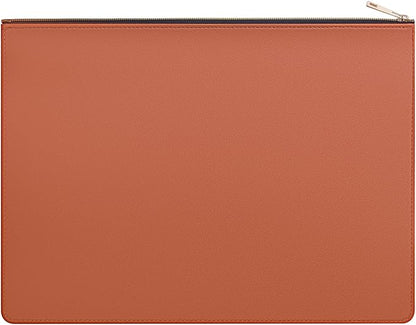 PU Leather A4 File Folder Zipper Document Holder Envelope Folder Case by enyuwlcm