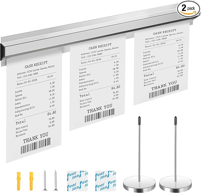 48 Inch Aluminum Ticket Holder Rail by Unknown