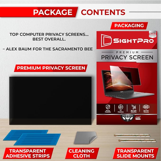 SightPro 15.6 Inch 16:9 Laptop Privacy Screen Filter - Image 6