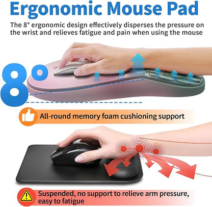 YIWEI Ergonomic Mouse Pad with Wrist Rest - Image 4