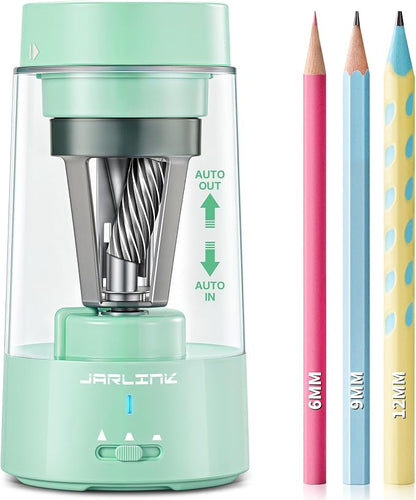 JARLINK Electric Pencil Sharpener, Fully Automatic Rechargeable Pencil Sharpener by JARLINK