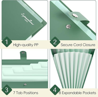 Sooez Elegant Accordion File Organizer - Image 5