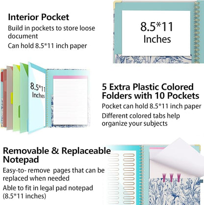 Clipboard Folder with Notepad Refillable Lined - Image 4