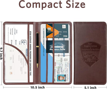 CoBak Premium Faux Leather Car Document Holder - Image 5