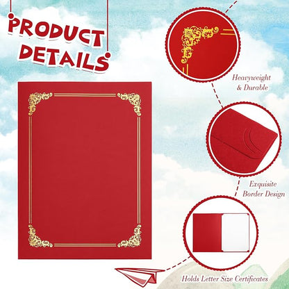 Fainne 80 Pieces Certificate Holders Diploma Holders Document Holder - Image 3