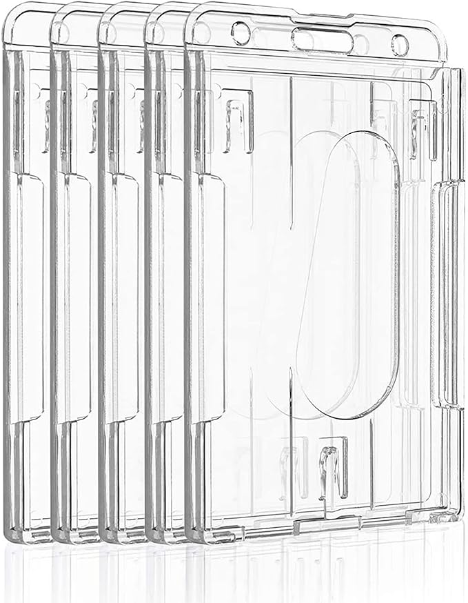 Pawfly 5 Pack Vertical 2-Card Badge Holders by Pawfly