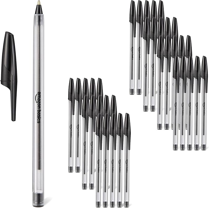 Amazon Basics Ballpoint Pens, Medium Point 1.0mm by AmazonBasics