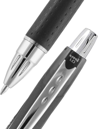 uniball Jetstream RT Retractable Ballpoint Pen, Medium Point, 3 Pack - Image 2