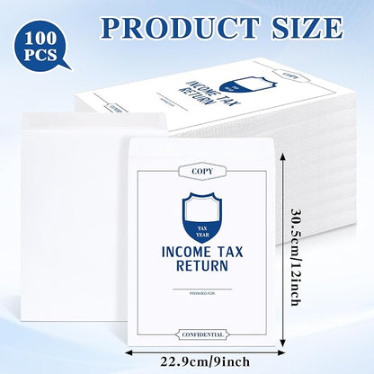 chiazllta 100Pcs Income Tax Return Envelope - Image 2