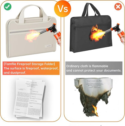 Tamfile Fireproof Accordion File Organizer - Image 3