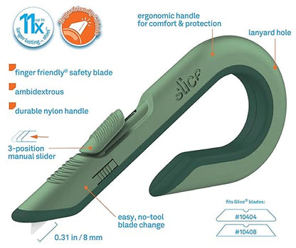 Slice Box Cutter, Heavy Duty Utility Knife, Safe Ceramic Blade Lasting 11x - Image 2