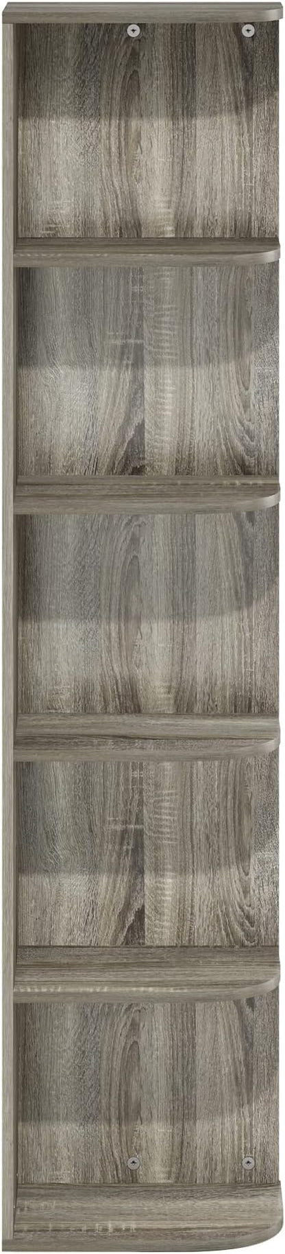 Furinno PASIR Book Shelf, 5-Tier Corner Bookshelf - Image 8