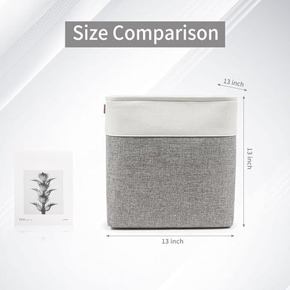Bagnizer 13x13 Cube Storage Bins, Collapsible Fabric Storage Box, 4 Pack Closet - Image 5