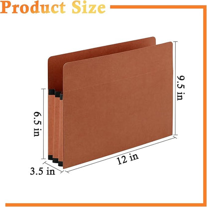 VZCPYTPM 10 Packs Expanding File Pockets, 5-1/4"" Expandable Folder Bag - Image 2