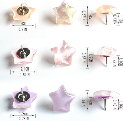 25 Pcs Star Push Pins, Thumb Tacks - Image 6