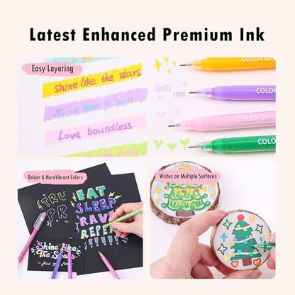 Colored Pen Gift Set, 252 Pack Colorful Gel Pens - Image 7