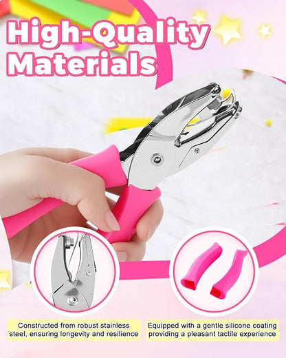 UCEC 4PCS Hole Punch Set for Crafts, Mini Hole Punch - Image 3