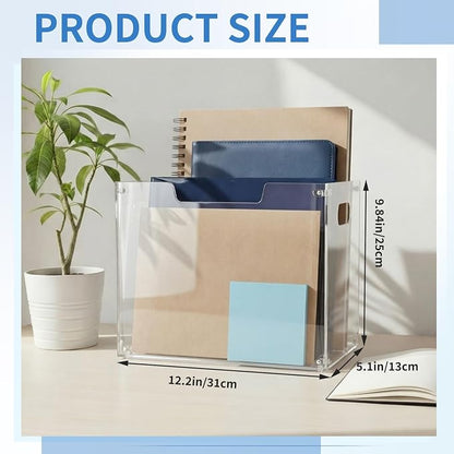 Novabright 1 Pack Acrylic File Organizer Box - Image 2
