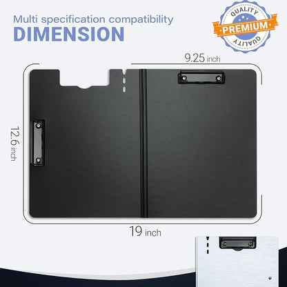 Clipboard Folder, with Dual Metal Clips, Embossed-Texture, Folding 360° Rotating - Image 7