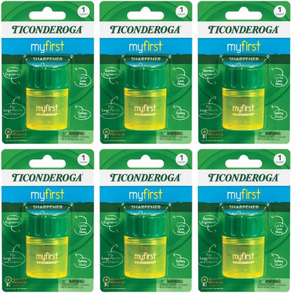 Ticonderoga My First Pencil Sharpener, 1 Hole, Large Barrel by Ticonderoga