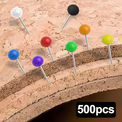 500Pcs Black Map Pins, 1/8 Inch Map Tacks, Round Ball Head Map Push Pins - Image 5
