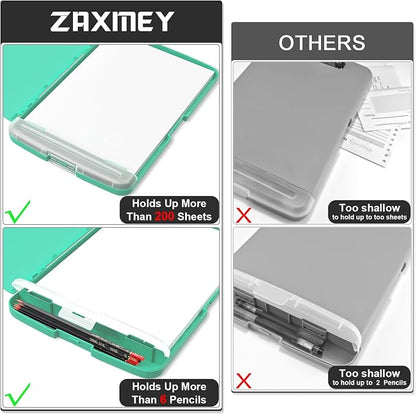 Plastic Clipboard with Storage, 8.5 x 11 Storage Organization Box Side-Opening - Image 5