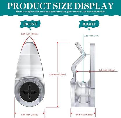 Hooks for Outdoor String Lights Clips, Christmas Light Clips Weatherproof - Image 7